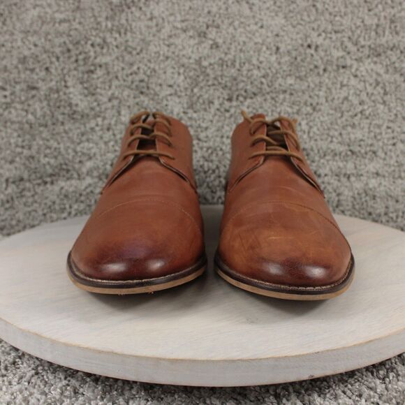 Florsheim Oxford Dress Shoes Mens 10.5D Brown Leather Cap Toe Classic - Picture 12 of 12